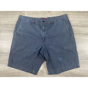 Untuckit Shorts Mens Size 36 Blue 100% Pima Cotton  Chino Golf Preppy Casual 9"